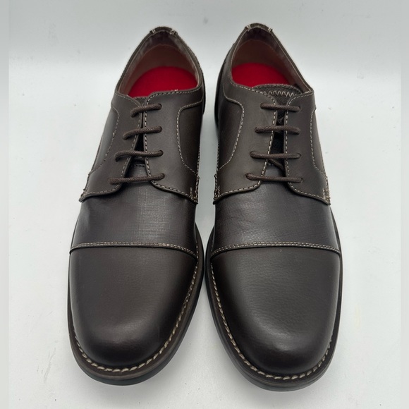 BRAND NEW ORIGINAL PENGUIN Wilbert Cap Toe Oxford Brown MSRP $160 - Picture 3 of 8